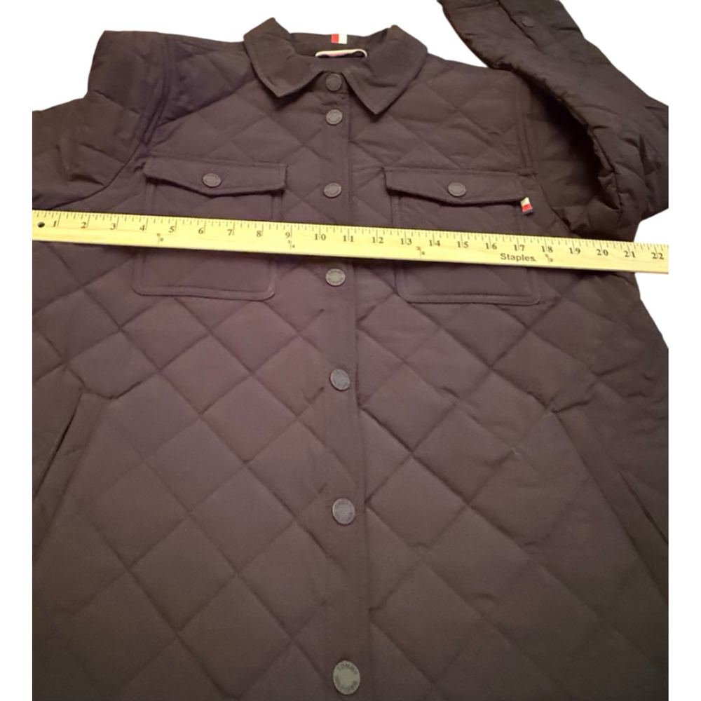 NWT Women's Tommy Hilfiger Quilted Shacket L Black - Picture 12 of 14